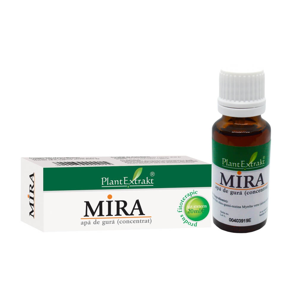 Apa de gura Mira, 20 ml, Plantextrakt