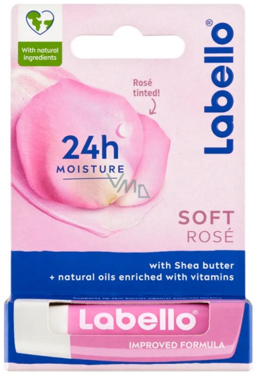 Balsam de buze Soft Rose, 4,8 g, Labello