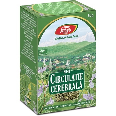 Ceai Circulație Cerebrală N141, 50 g, Fares