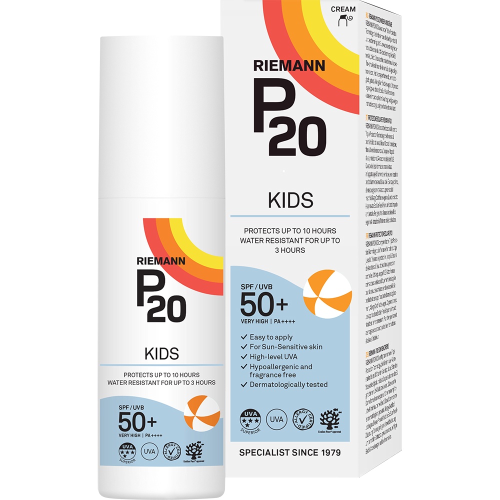 Crema de fata si corp cu factor de protectie SPF 50+ Kids P20, 100 ml, Riemann