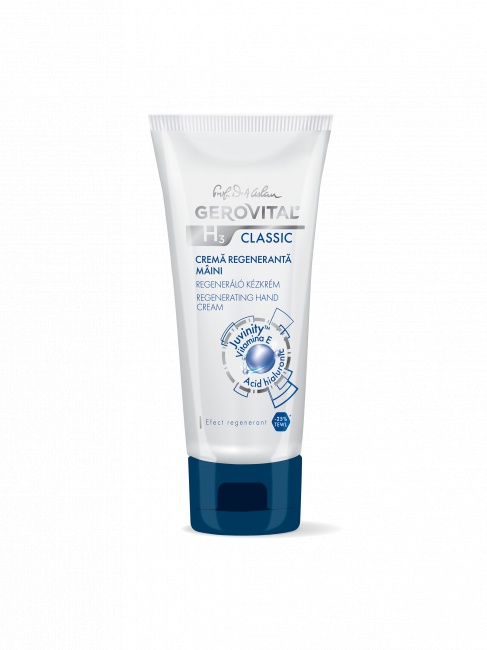 Crema regeneranta pentru maini H3 Classic, 100 ml, Gerovital