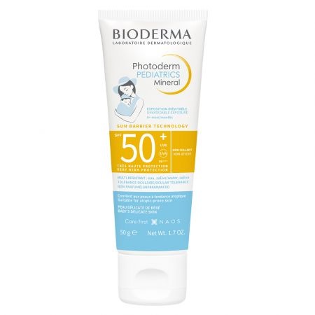 Fluid mineral cu protectie solara pentru copii Photoderm Pediatrics SPF50+, 50g, Bioderma
