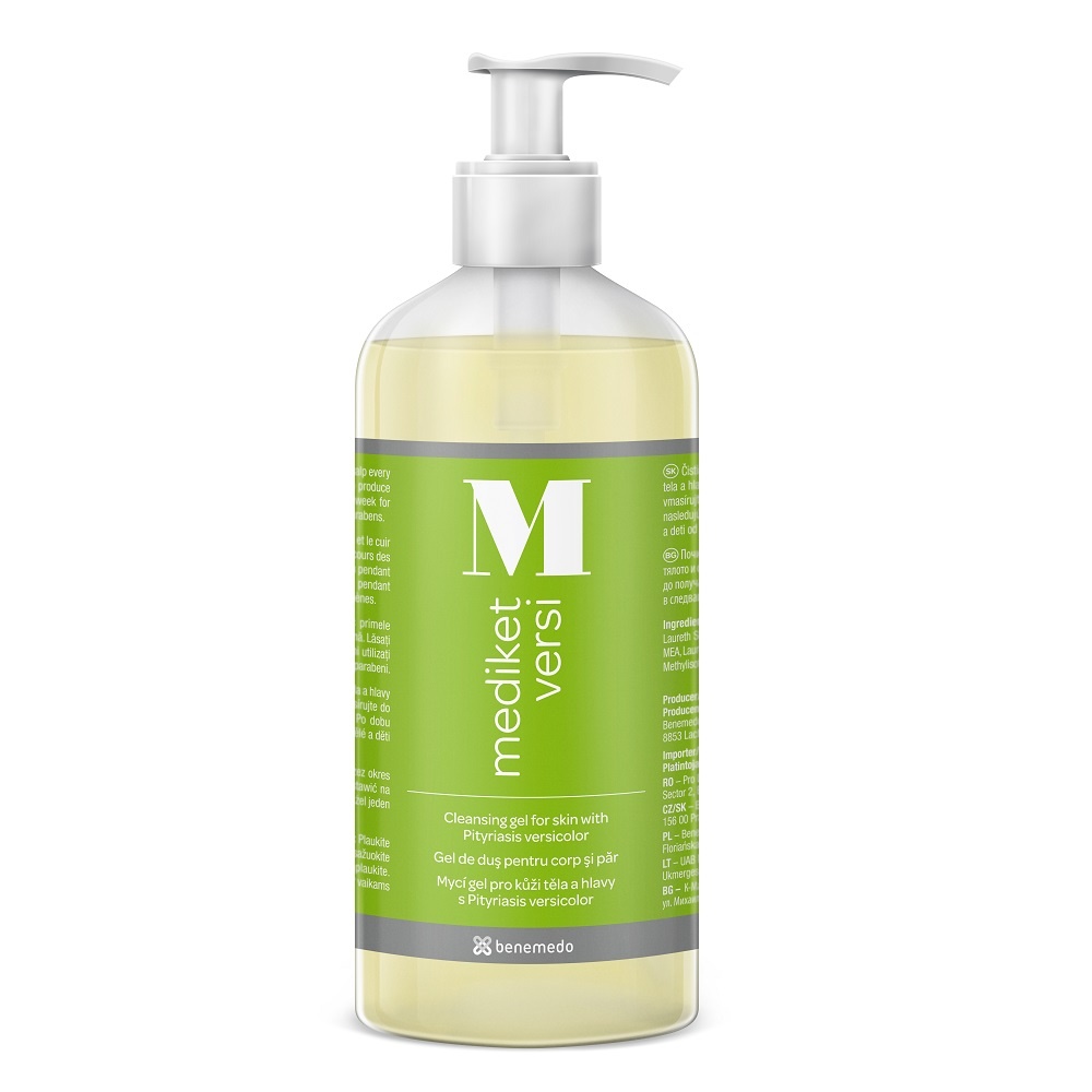 Gel de dus pentru corp si par Mediket Versi, 500ml, Benemedo