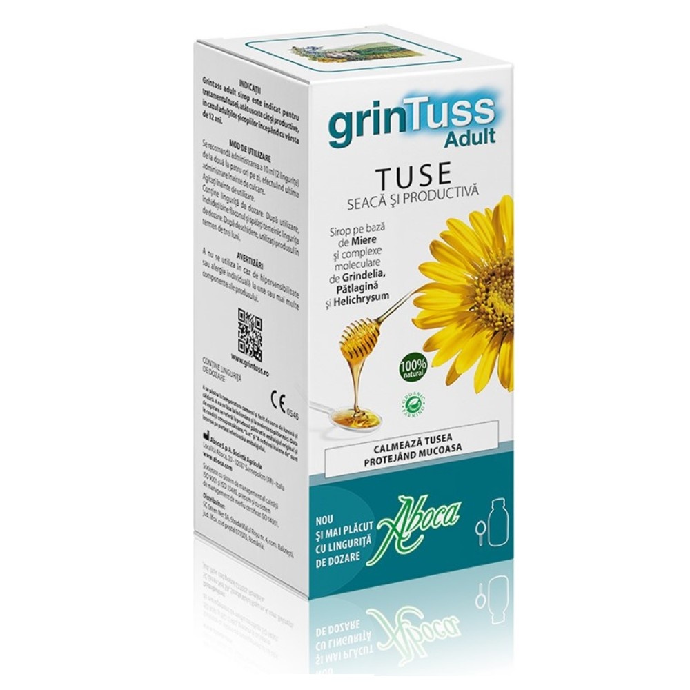 GrinTuss sirop pentru adulți, 180 ml, Aboca