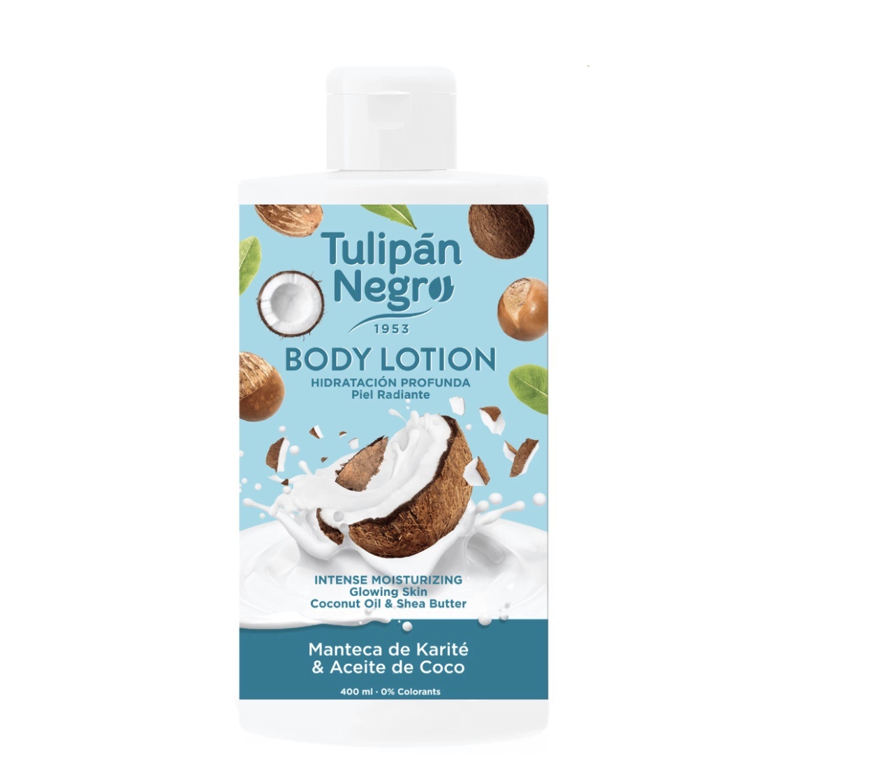 Lotiune de corp cu Unt de Shea și Cocos 400 ml, Tulipan Negro