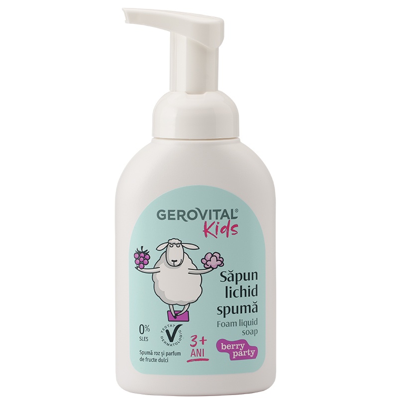 Sapun lichid spuma Berry Party, 300ml, 7570, Gerovital Kids