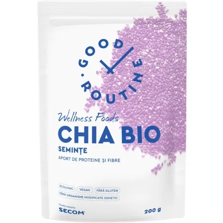 Seminte de Chia Bio Good Routine, 200 g, Secom