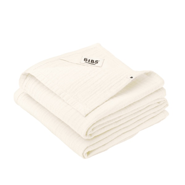 Set 2 museline, 70x70 cm, Ivory, Bibs 9401216