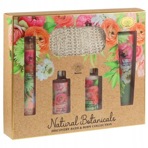 Set cadou pentru femei, 5 cosmetice corporale cu gardenie, Aurora