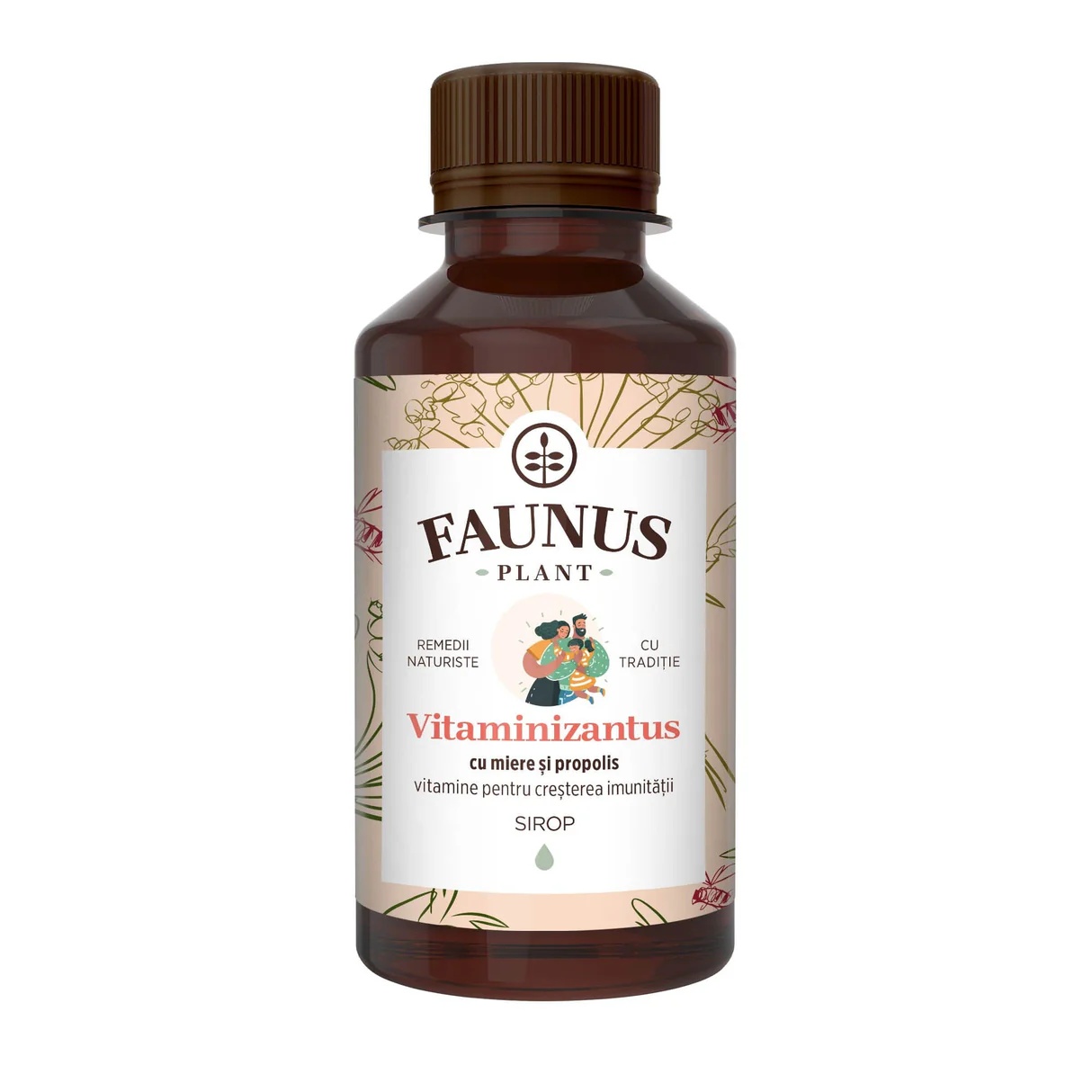 Sirop cu miere și propolis Vitaminizantus, 200 ml, Faunus Plant