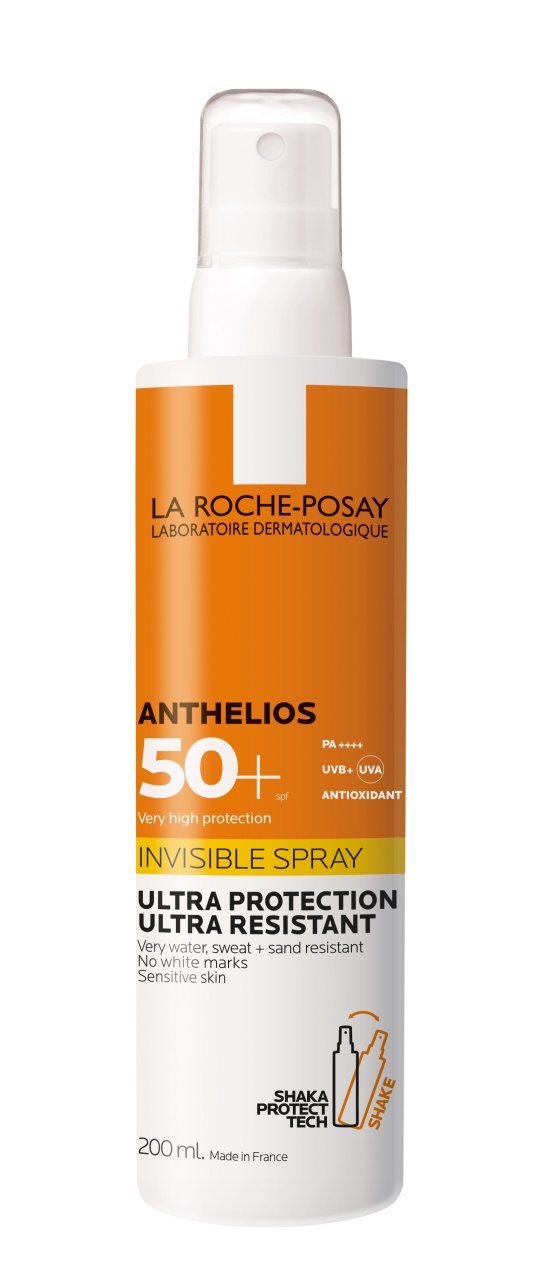Spray invizibil fara parfum cu protectie solara SPF 50+ pentru corp Anthelios, 200 ml, La Roche-Posay