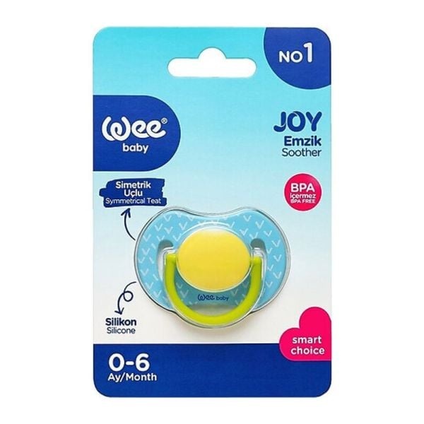 Suzeta din silicon cu formă simetrică nr. 1, cod 785, Wee Baby