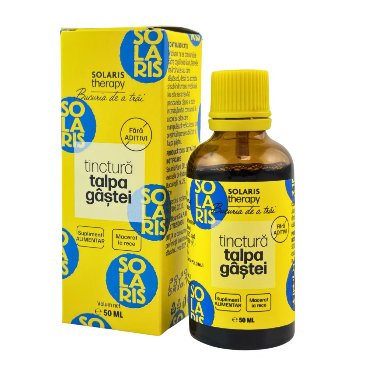 Tinctură Talpa Gâștei, 50 ml, Solaris