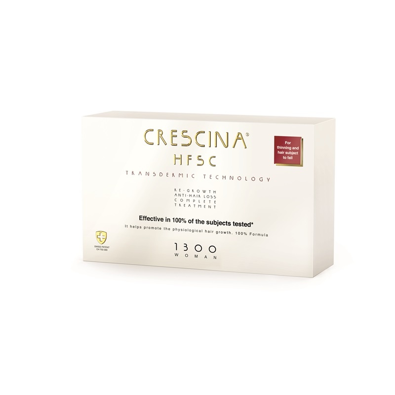 Tratament complet pentru femei Crescina Transdemic HFSC 1300 Woman, 10+10 fiole, Labo