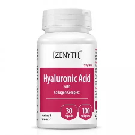 Acid Hyaluronic cu Collagen Complex, 30 capsule, Zenyth