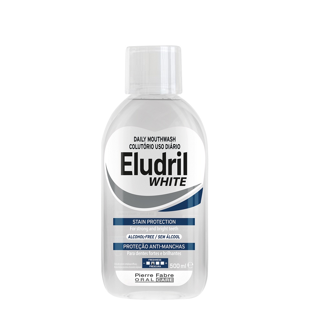 Apa de gura anti-pete White, 500 ml, Eludril