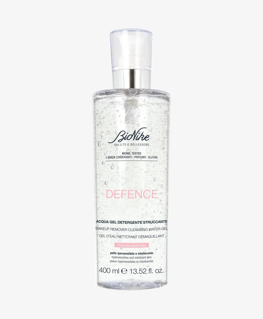 Apa esentiala demachianta Defence Tolerance pentru pielea sensibila si intoleranta, 400 ml, BioNike