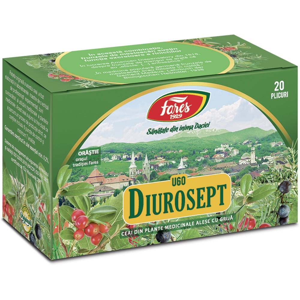 Ceai Diurosept - U60, 20 plicuri, Fares