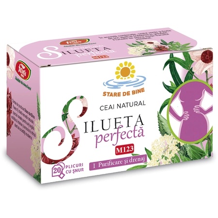Ceai Silueta perfecta 1 purificare, drenaj, 20 plicuri, Fares