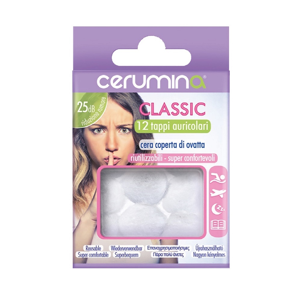Cerumina Classic, dopuri pentru urechi din ceara, 12 bucati, Pietrasanta Pharma