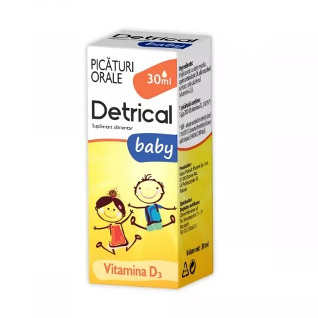 Detrical baby picaturi orale, 30 ml, Zdrovit