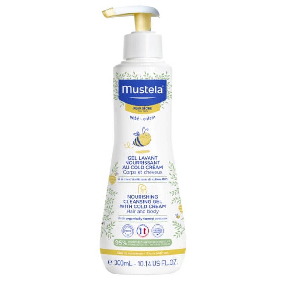 Gel de curatare hranitor cu Cold Cream, 300ml, Mustela