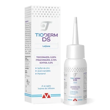 Lotiune intensiva pentru pielea cu tendinta seboreica Tioderm DS, 50 ml, Braderm