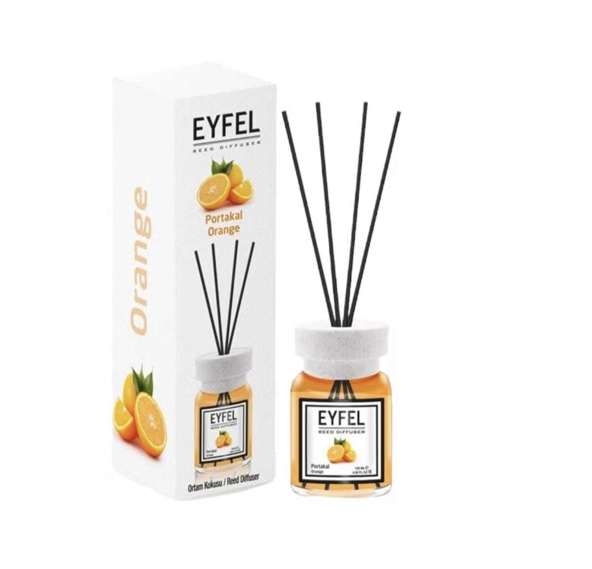 Odorizant de camera cu bete aroma de portocala, 110 ml, Eyfel