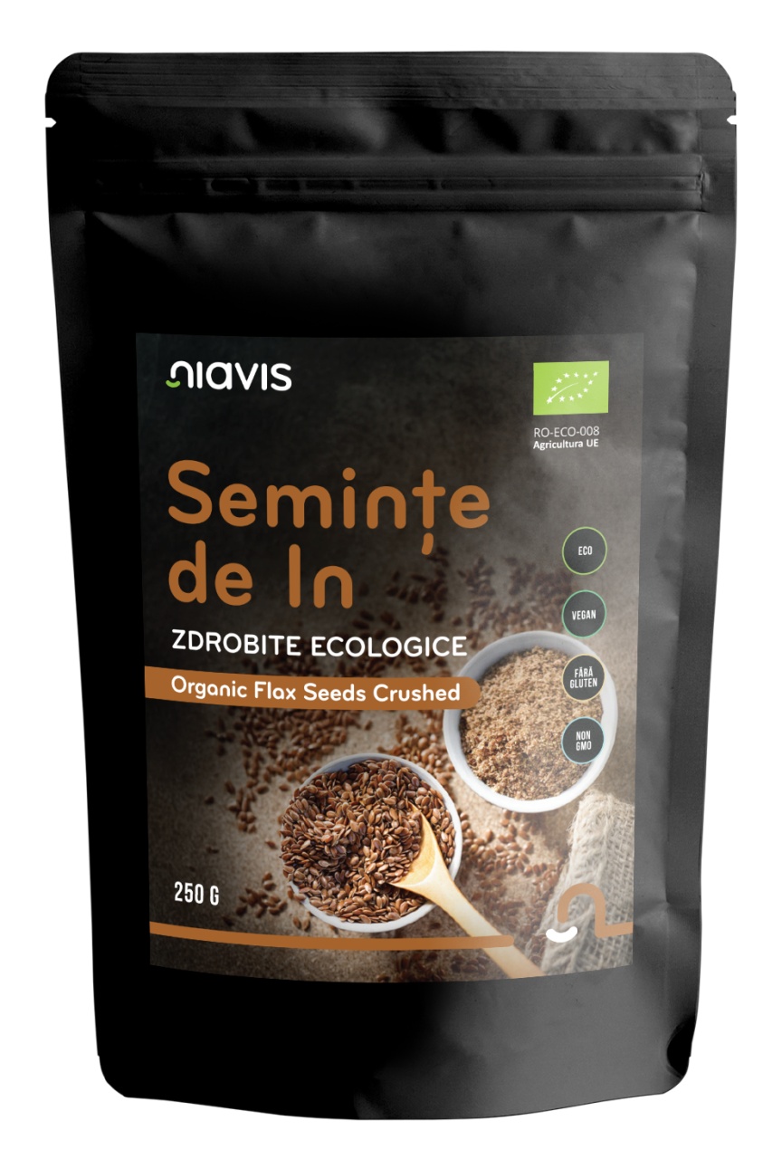 Seminte de In zdrobite Ecologice/BIO, 250 g, Niavis