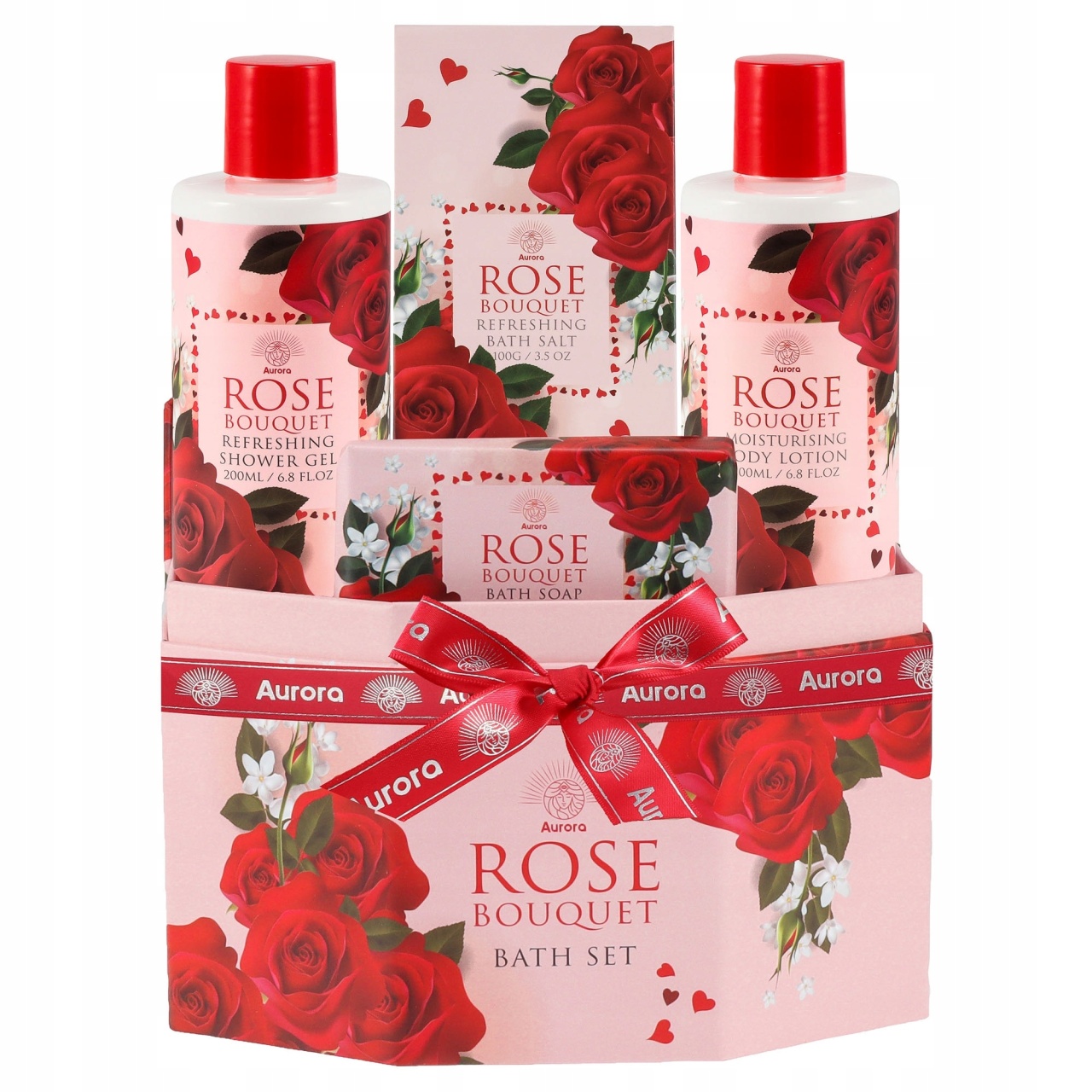 Set cosmetice Rose, 4 produse, Aurora