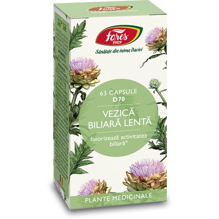 Vezica Biliara Lenta, D70, 63 capsule, Fares
