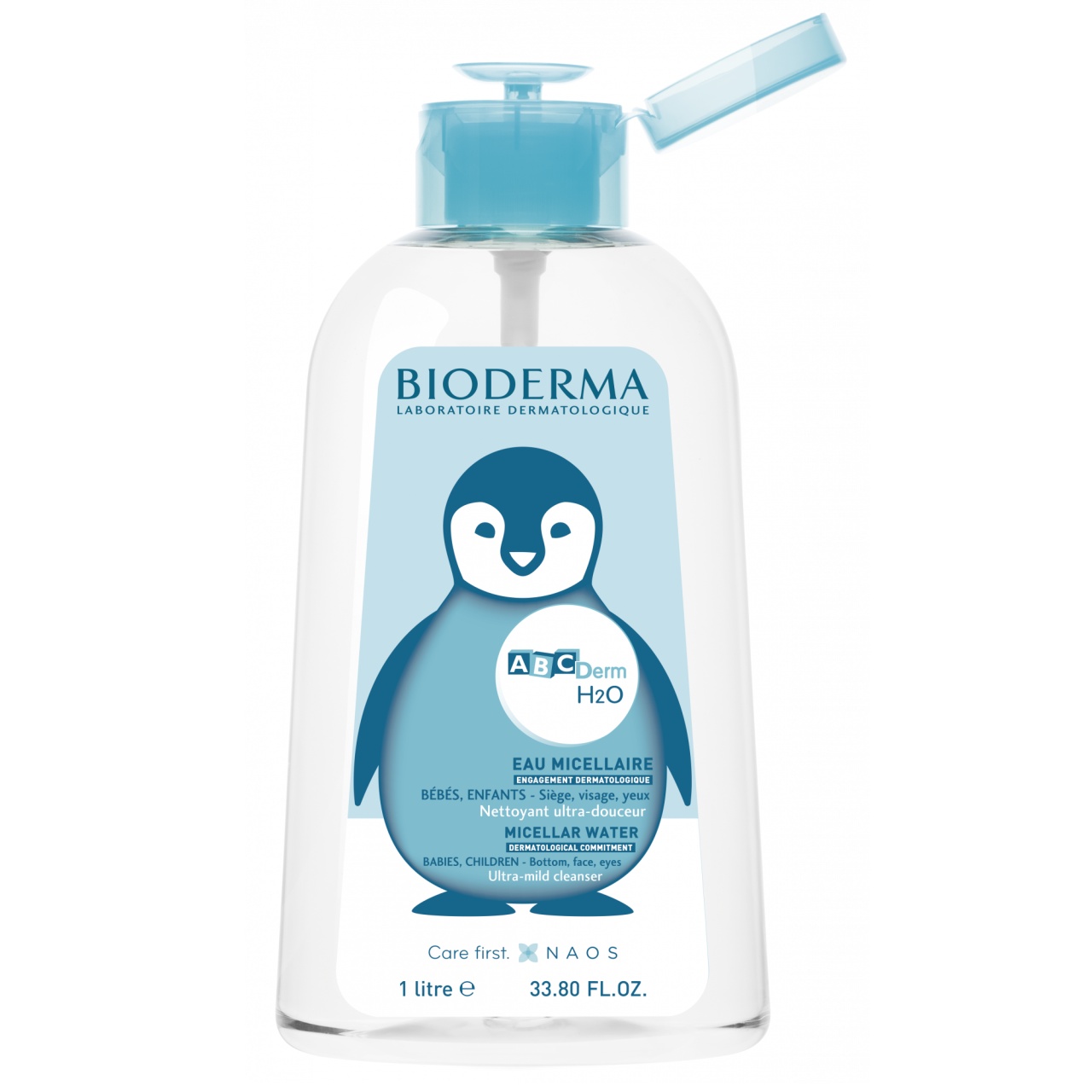 Apa micelara cu pompita ABCDerm H2O, 1000 ml