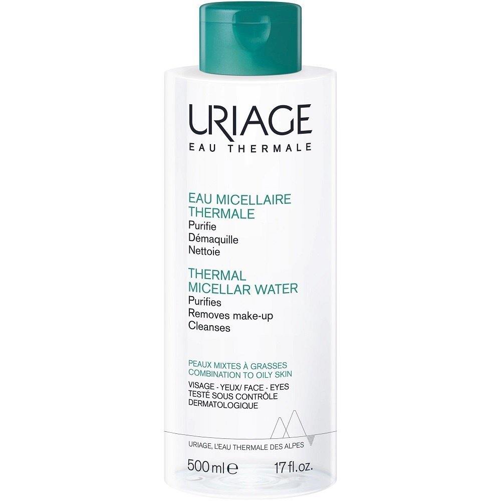 Apa termala micelara pentru ten gras, 500ml, Uriage