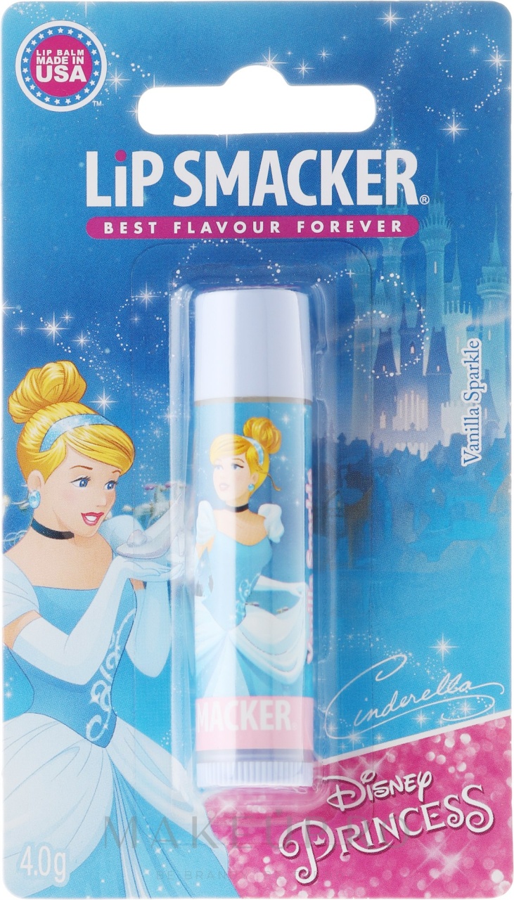 Balsam de buze Disney Princess Cinderella Vanilla Sparkle, 4 g, Lip Smacker