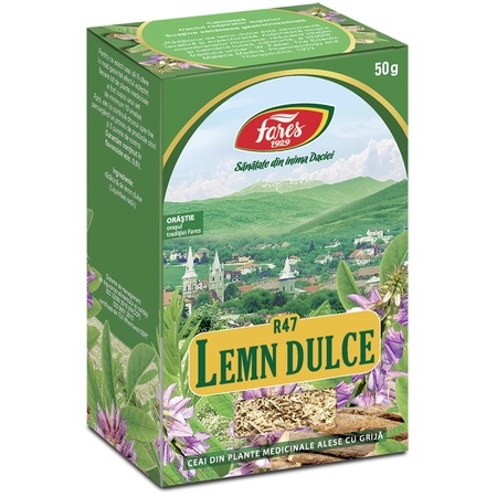 Ceai din radacina de Lemn Dulce R 47, 50 g, Fares