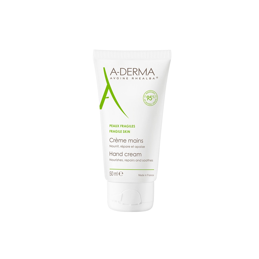 Crema de maini intens reparatoare cu lapte de ovaz, 50ml, A-Derma