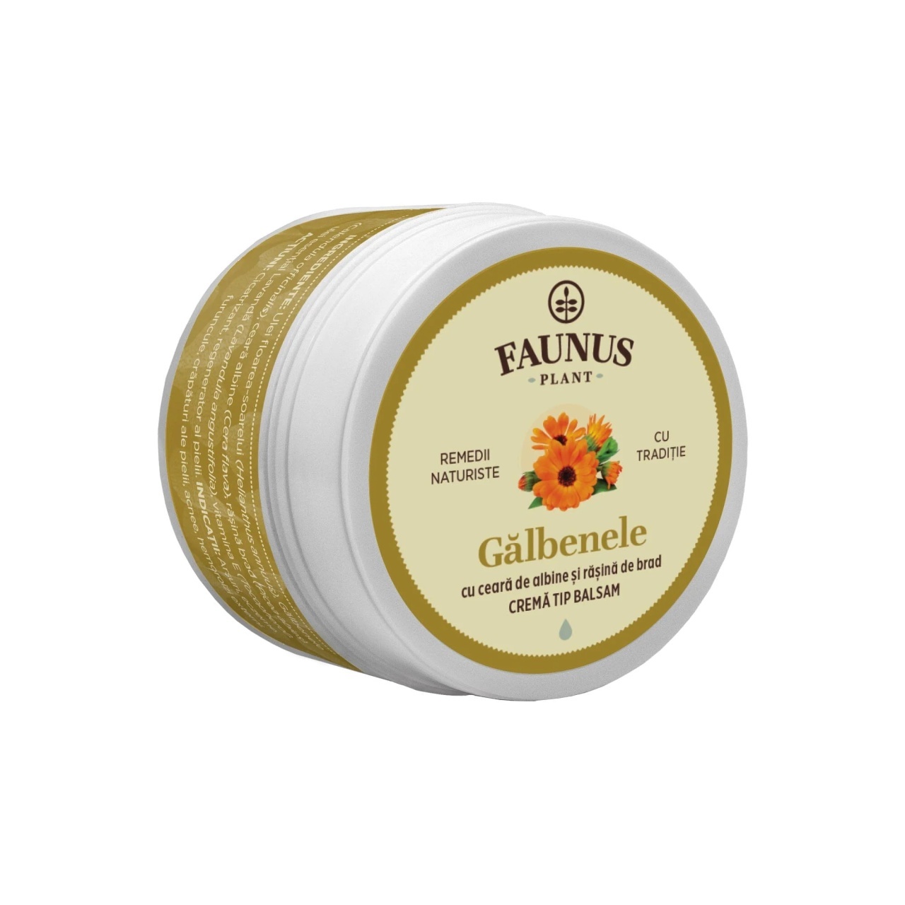 Cremă tip balsam cu gălbenele, 50 ml, Faunus Plant