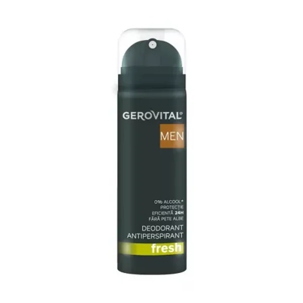 Deodorant antiperspirant Fresh, 150ml, Gerovital Men 3722