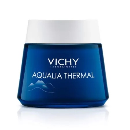 Gel-crema hidratant de noapte cu efect anti-oboseala Aqualia Thermal SPA, 75 ml, Vichy