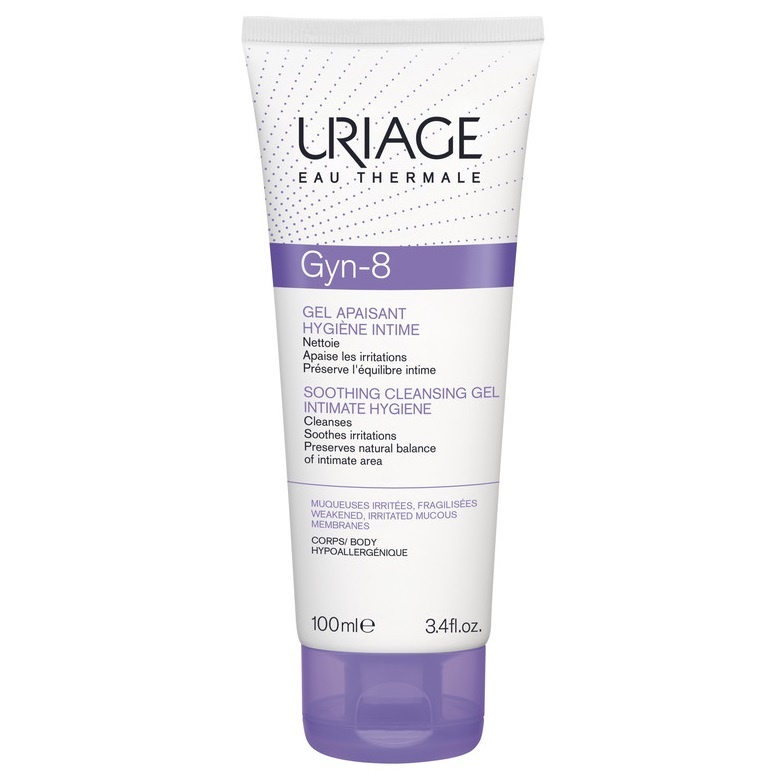 Gel pentru igiena intima cu pH8 GYN-8, 100 ml, Uriage