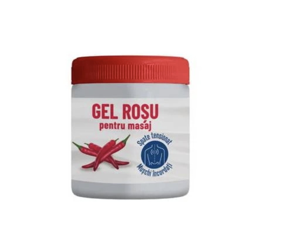 Gel roșu pentru spate tensionat și mușchi încordați, 500 ml, Onedia