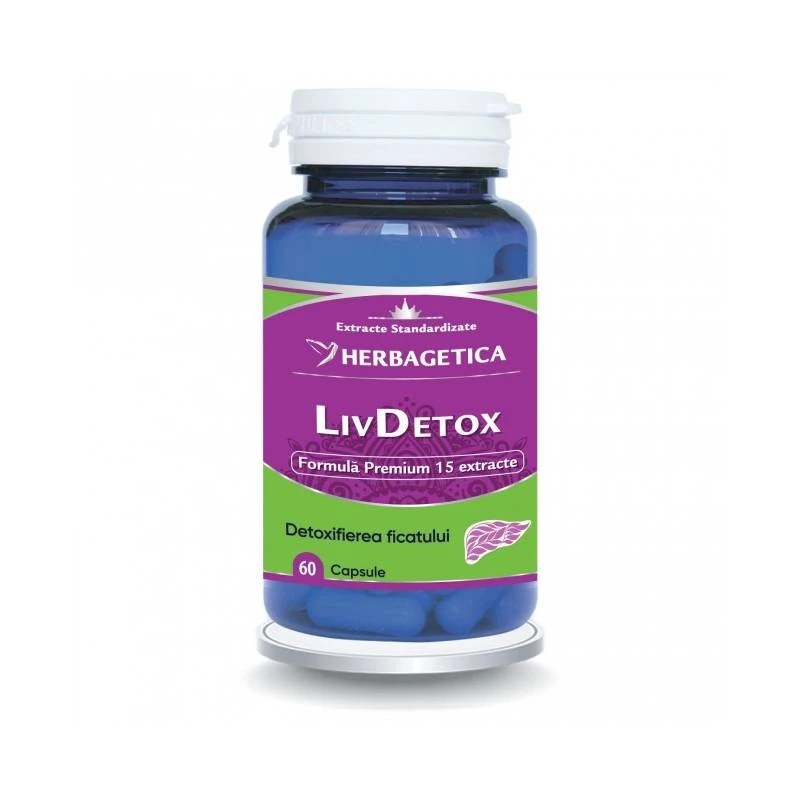 LivDetox, 60 capsule, Herbagetica