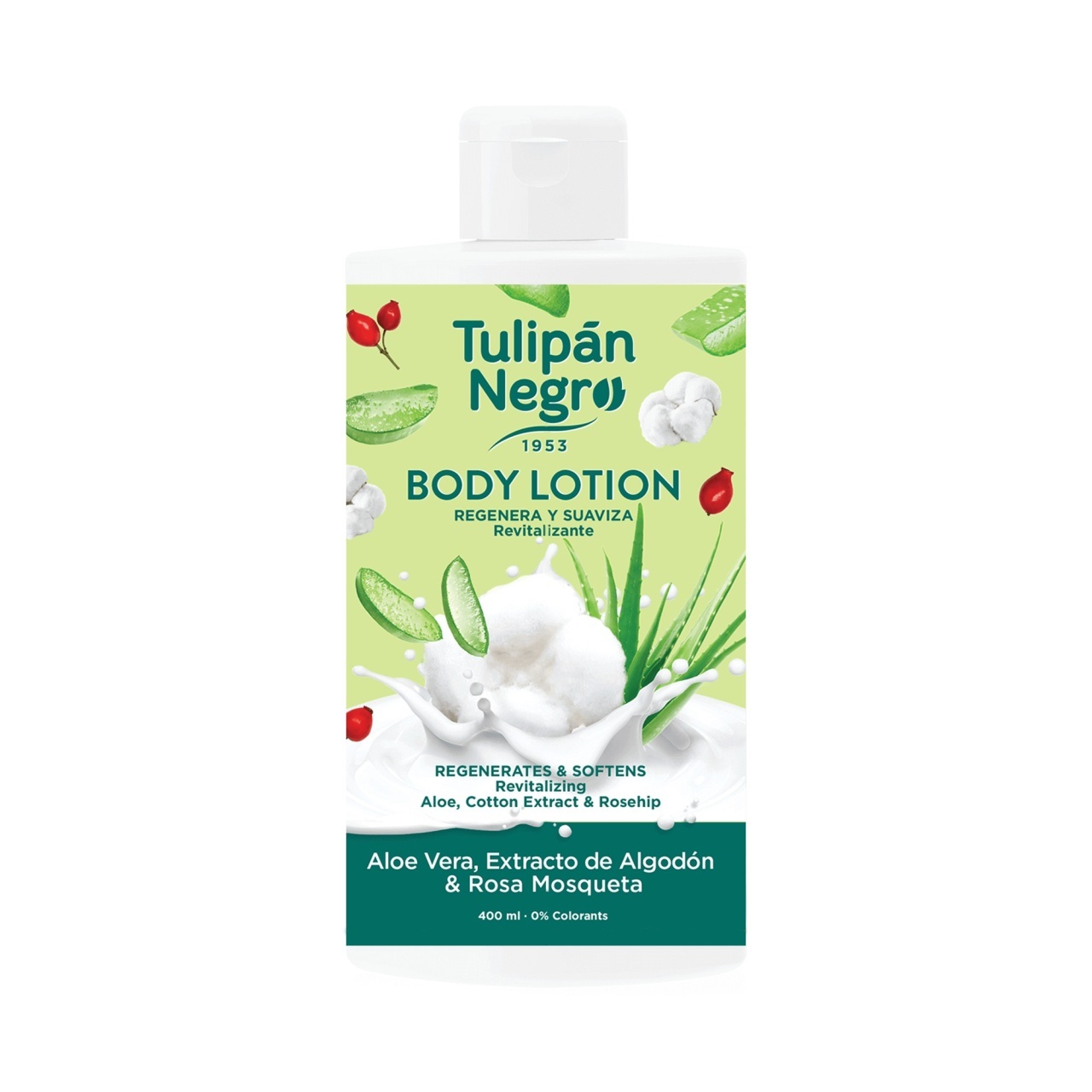 Lotiune de corp cu Aloe Vera, 400 ml, Tulipan Negro