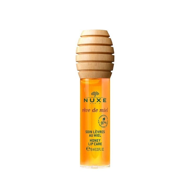 Luciu de buze hidratant cu miere Reve de Miel Honey, 10 ml, Nuxe