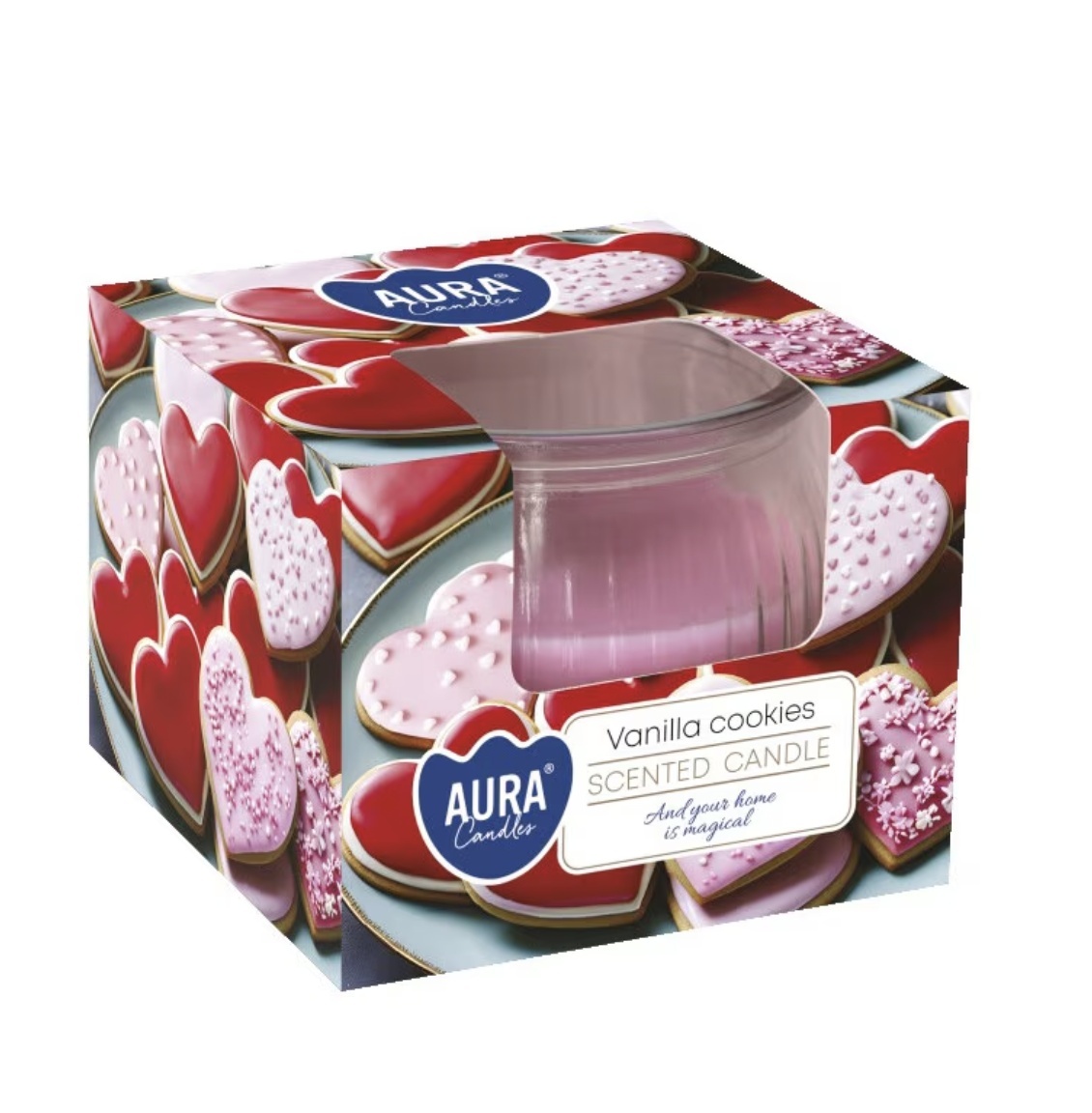 Lumanare Ornamentala Parfumata Aura Vanilla Cookies