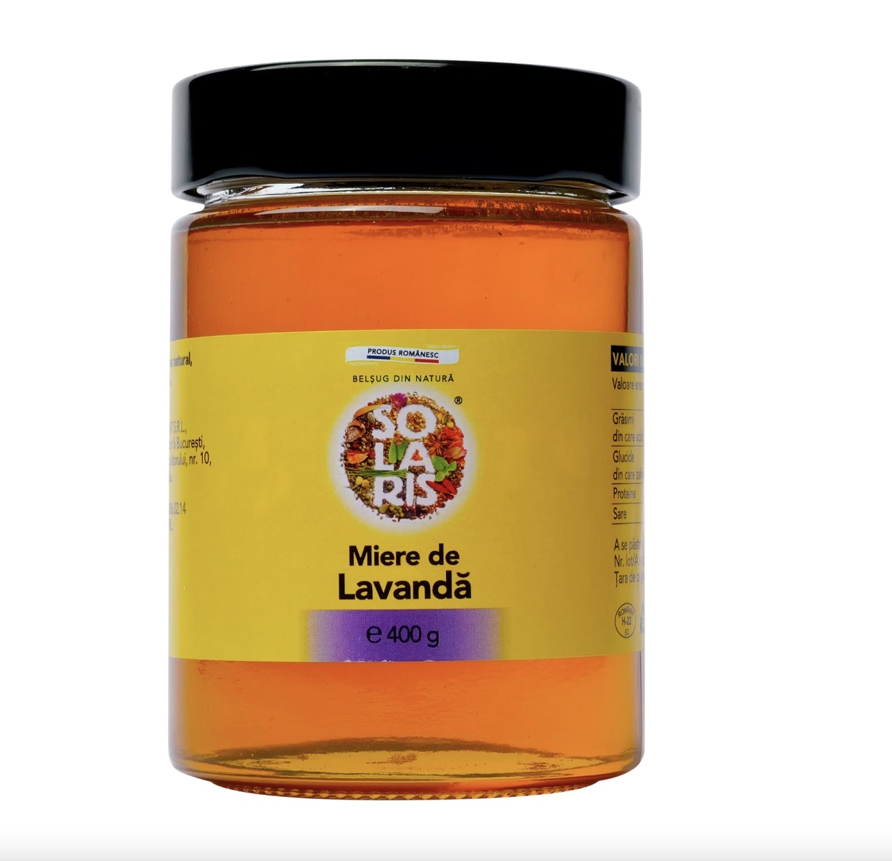Miere de lavanda 400 g, Solaris