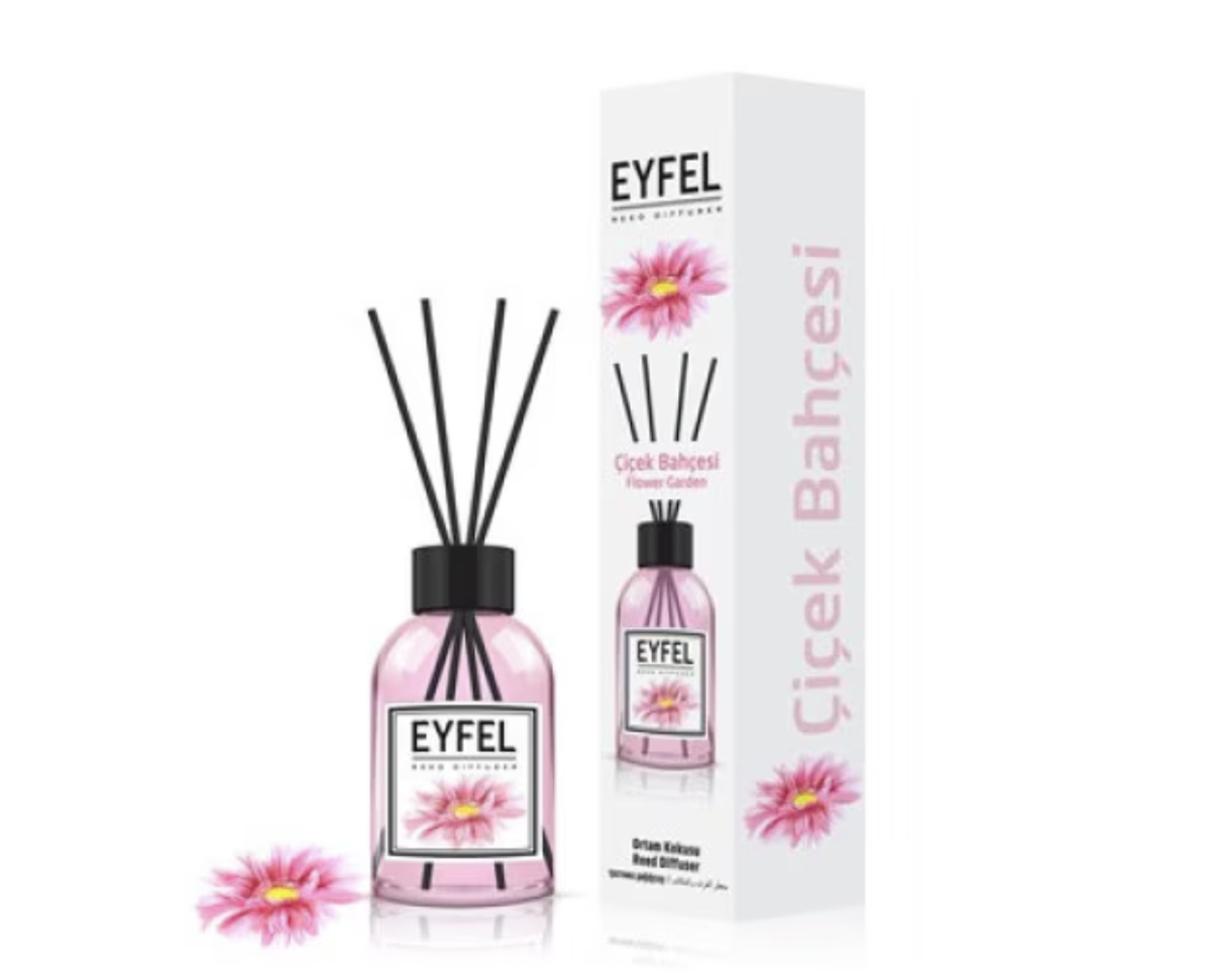 Odorizant de camera cu bete aroma de flori de gradina, 110 ml, Eyfel