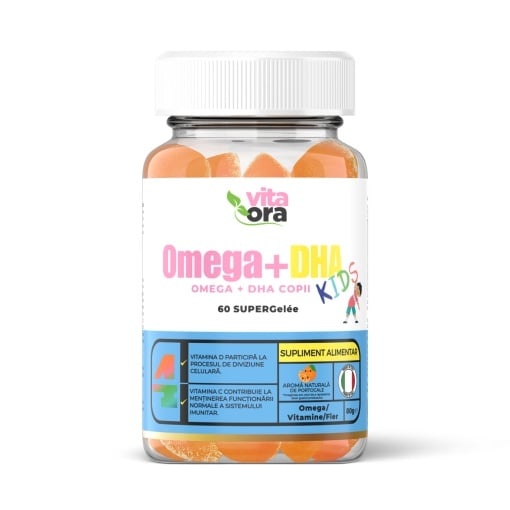 Omega+DHA Kids, 60 jeleuri, VitaOra