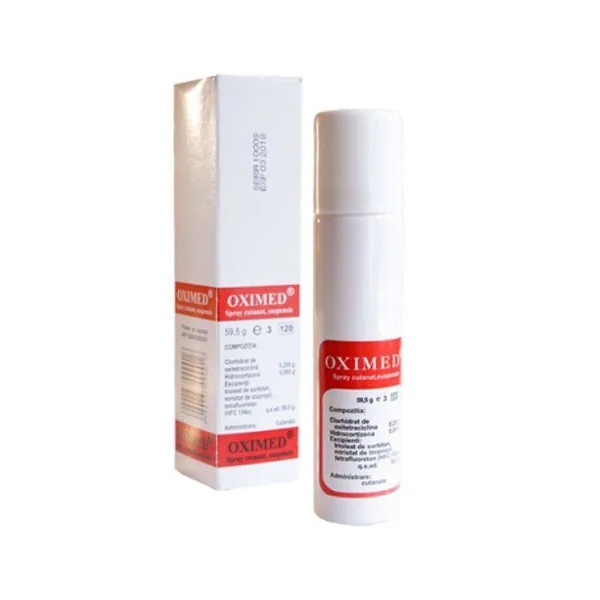 Oximed spray cutanat, 59,5 g, Mebra