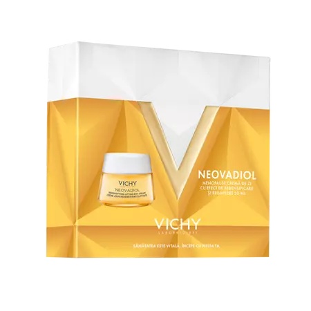 Pachet crema antirid de zi cu efect de redensificare si reumplere Neovadiol, 50 ml, Vichy